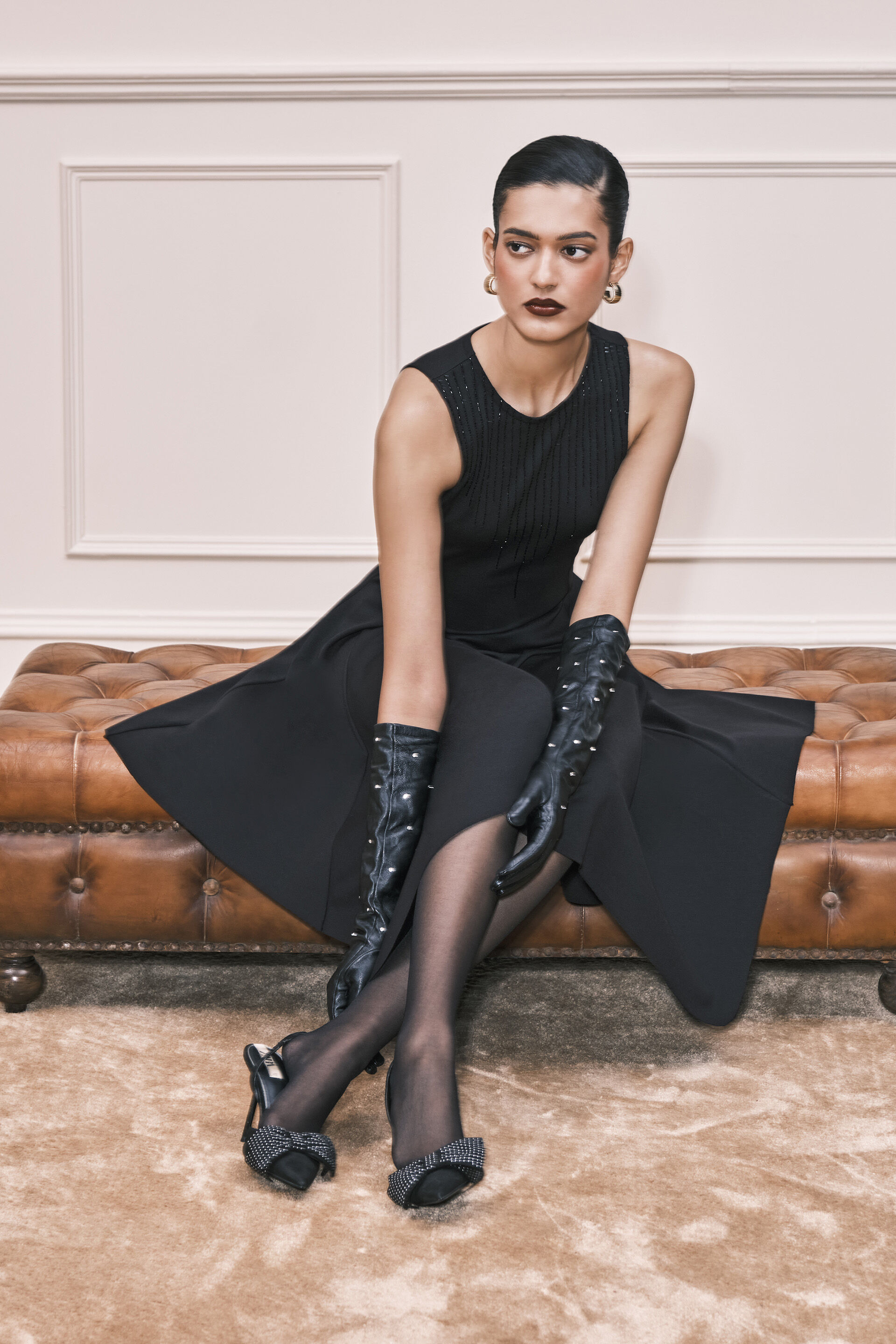 Flutter Strutter Dress, Black, image 2